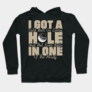 Golf Golfer Golfing Golf Ball Hole In One Gift Hoodie